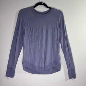 Athleta Modal Blend Long Sleeve Pullover Purple Small Athleisure